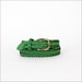HOLD green braided leather belt s/m
