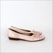 pastel pink leather flats 9 / lace up oxford style detailing