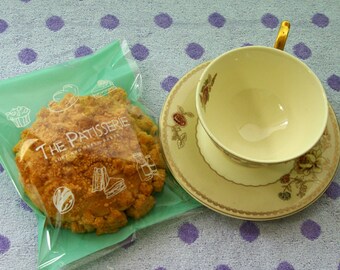 SLE 50 Patisserie Green Self Sealing Cellophane Bag