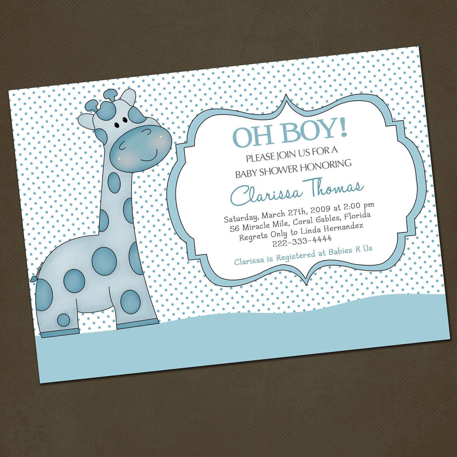 Office Baby Shower Invitation 7