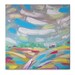 RESERVED Morning Rainbow Original Oil Painting on Canvas Palette Knife - by SOLOMOON - gallery ready to hang 23x23 impasto
