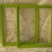 ornate plaster frame set 16 " by 18 " inside apple green shabby cottage country romantic