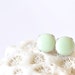 Glossy Dot Ear Posts - 8mm - Mint