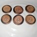 All the same - 6 vintage wooden 2 hole buttons