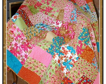 PDF Quilt Pattern Seaworthy Modern Big Block by PatchworkPlaza