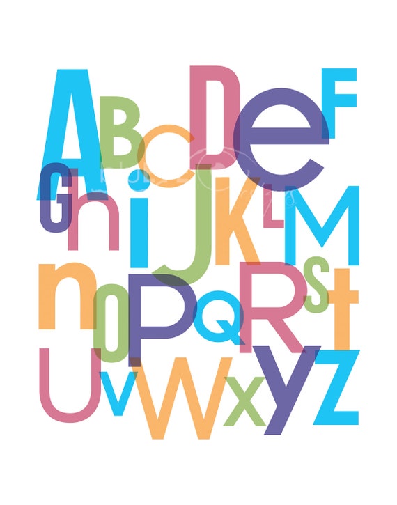 alphabet print