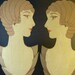 Rare Pair of Antique Art Deco Store Jewelry Display Busts