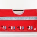 Vintage Knitting Wool Yarn Bag Project Storage Wolly Sheep Red Ruler Craft Red Blue White Grey Crochet