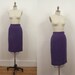 1950s Wool Pencil Skirt / 50s Tweed Skirt