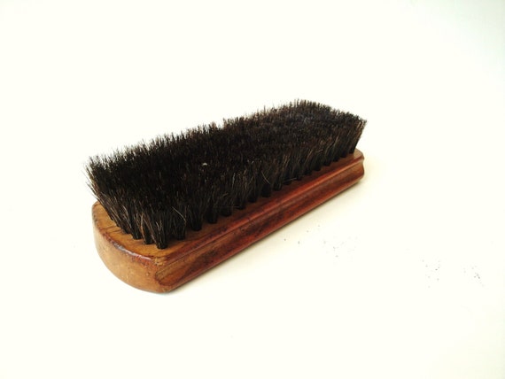 Vintage Shoe Brush Horse Hair