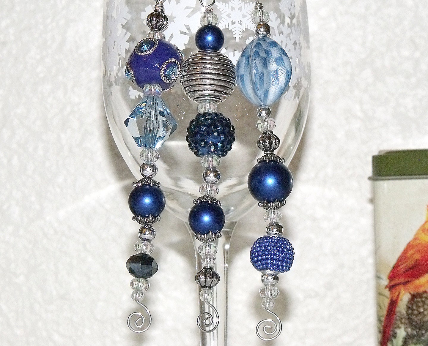 blue christmas bead ornaments royal blue and silver icicles blue christmas bead ornaments royal blue and silver icicles