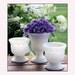 Milk Glass Vase Collection - Shabby Chic Trio