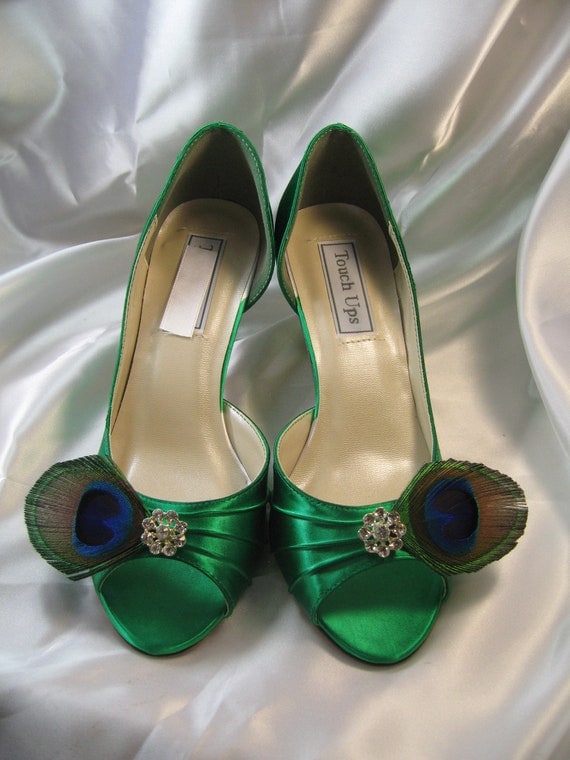 Items similar to Peacock Bridal Wedding Shoes - Over 100 Custom Color ...