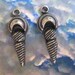 Reserved for bymyhandsjewelry - 3 Pair Hand Cast Silverplated 27mm Drop Findings