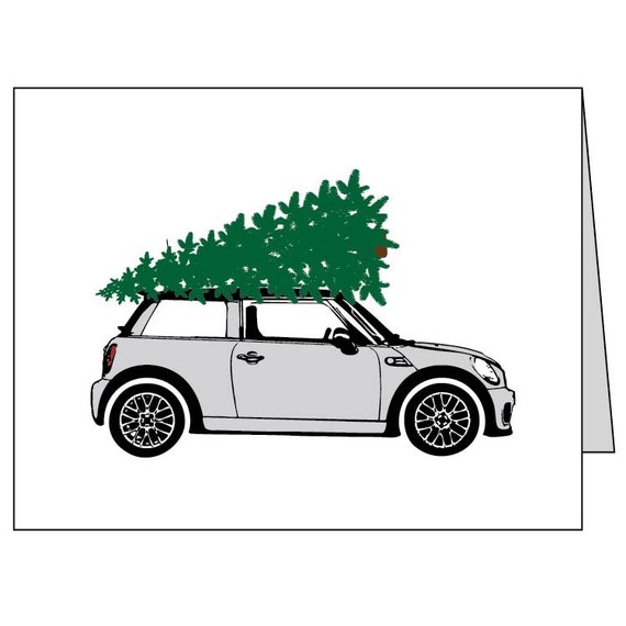 Mini Cooper Christmas Card