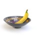 Colorful fruit bowl violet lilac lavendel yellow banana modern home decor