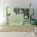 Vintage Green Hilton Sewing Machine Model 322 with Many Decorative Stitches - Works Great