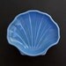 vintage soap dish pfaltzgraff sea shell country blue ceramic