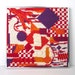 Mid-Century Modern Tapestry Wall Art / Mod Abstract Wall Hanging - Framed, Signed
