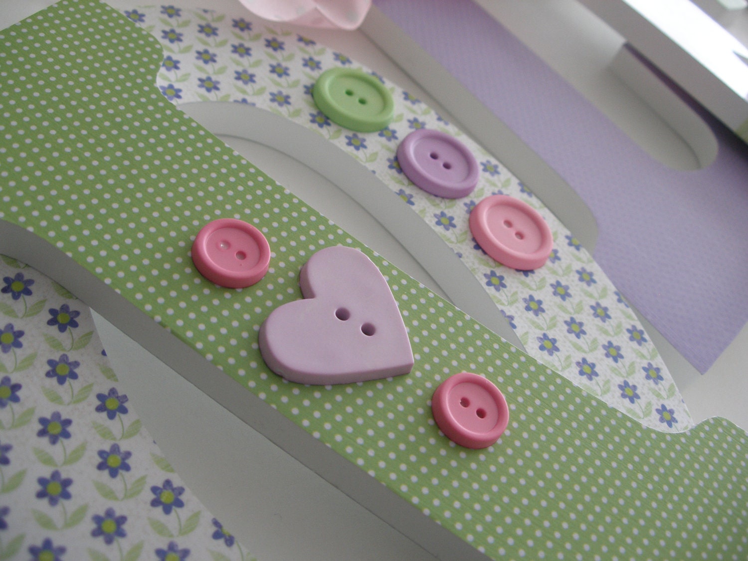 Custom Wooden Letters for Girl Pastel Green by LetterLuxe on Etsy