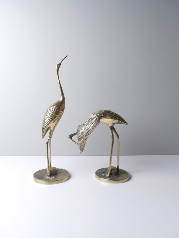 crane bird figurine