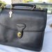 ONE DAY SALE Jack Georges Black Leather Handbag, MIni Briefcase, Satchel