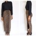 80s CACHE High Waist Leopard Body Conscious Skirt size S