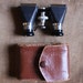 Antique 50's Ofuna opera glasses/binoculars with original Leather case, made in Japan