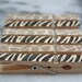 Printed wooden clothespins, set of 10 - animal prints, zebra stripe and giraffe spots