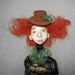 Elea Art doll Paper clay doll OOAK doll Handmade art doll