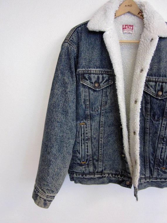 vintage 80's LEVIS san francisco made in usa jean jacket