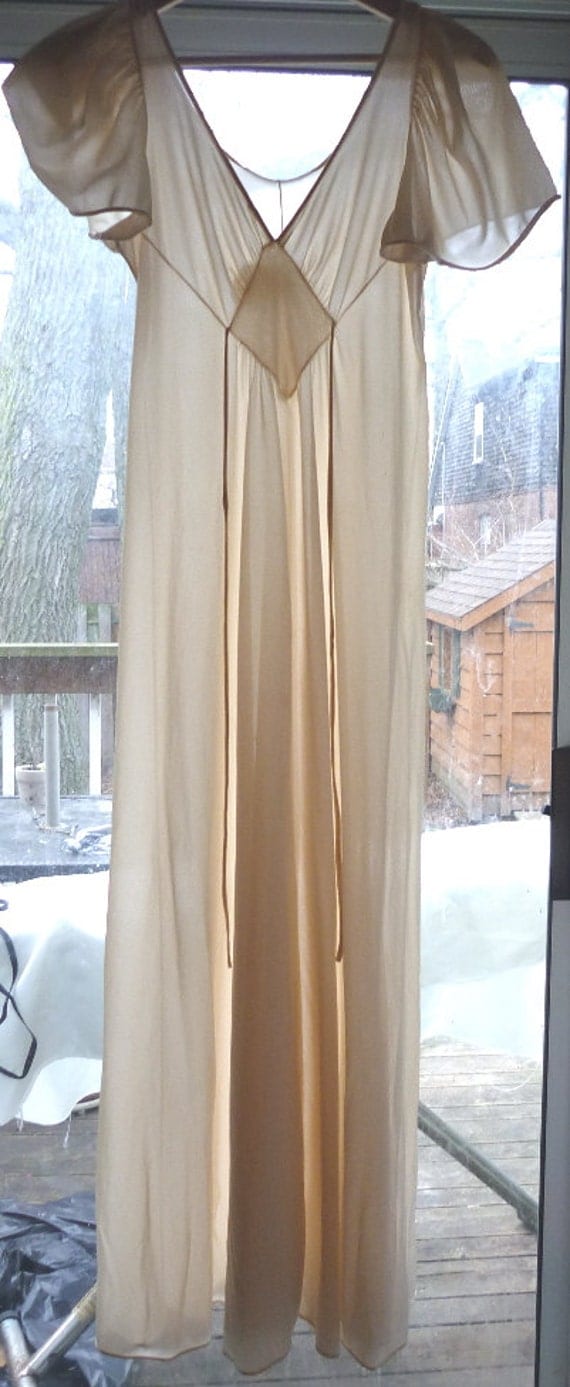 long sheer nightgown