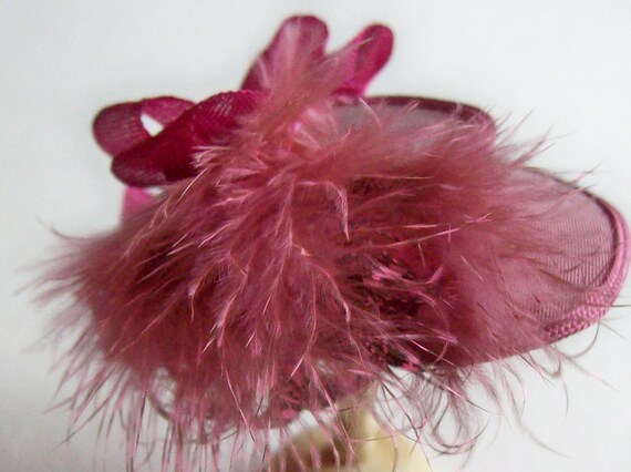 items similar to pink feather embellished with satin items similar to dusky pink silk feather trimmed hat items similar to pink feather embellished with satin items similar to dusky pink silk feather trimmed hat