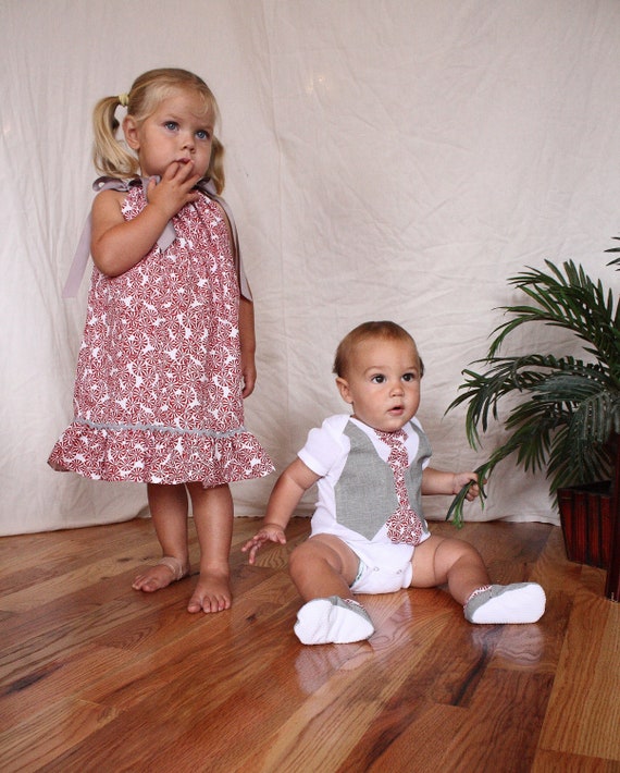 brother and sister christmas outfit