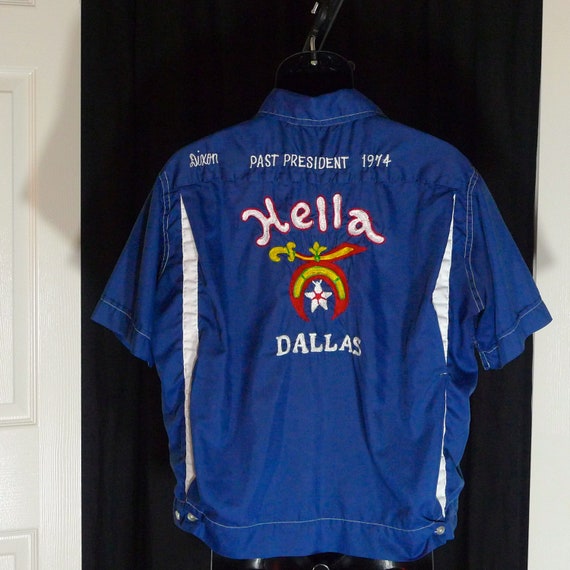 Bowling Shirt Hella Shriner Personalized Ricky Dallas Texas