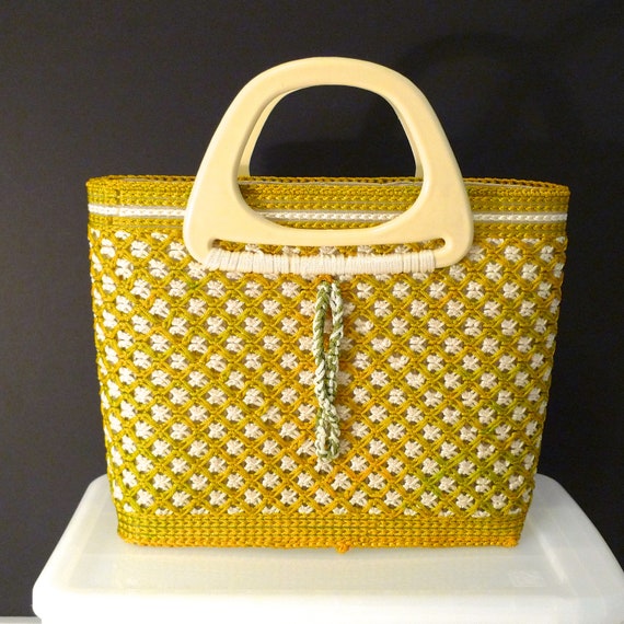 macrame beach bag