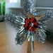 Christmas Tree Silver Tinsel Star Topper