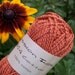 WORSTED Weight Yarn - Pumpkin Cotton - 1824 Mission Falls Cotton - 50g - Orange