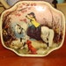 RARE Exquisite Vintage 1930's Lithographed HORNER Octagonal EQUESTRIAN Tin - Fantastic