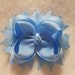 Solid Blue Boutique Style Hair Bow