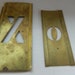 Vintage Brass Stencils Letters XO