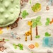 Boy or girl gender neutral minky baby blanket -- Jungle Fever