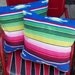 Mexican Blanket Serape Fleece Handmade Custom Throw Pillows Set of Two
