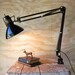 Industrial Swing Arm Lamp with Clamp Anglepoise Lamp