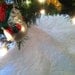 Tree Skirt Quilted White Feathered Wholecloth