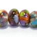 SRA handmade assortment of three pairs of Lampwork Beads for making jewelry, necklaces, bracelets, earrings 80612-2