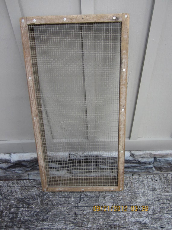 Vintage Antique sifter wood box sifting by WestofChelsea on Etsy