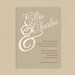 RESERVED for Katy - Printable Wedding Invitation and RSVP - Mocha and Crème.
