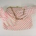Ladies Vintage Purse Gloves Set Red White Polka Dot Luncheon Handbag Evening Bag