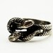 Vintage Snake Ring Sterling Silver Ring , Size 6.75 (V136)